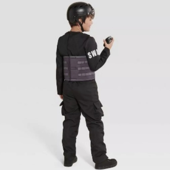 S.W.A.T. Officer Costume by Hyde & Eek! Size S (4-7) - Picture 2 of 9